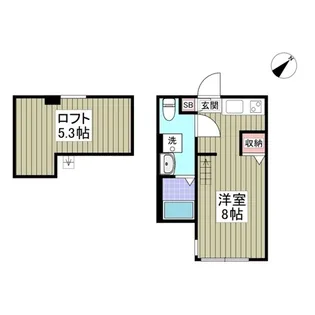 STAR CLOUD矢部【0203号室】の間取り
