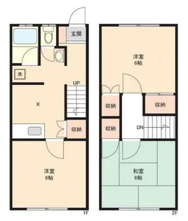 ハイツしらかば【1階】の間取り