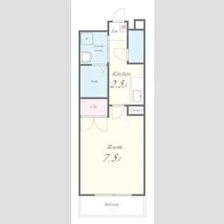 HIRO尾頭橋【502号室】の間取り