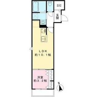 コム ジュ スイ【2階】の間取り