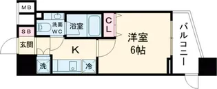 ファーストリアルタワー新宿【14階】の間取り