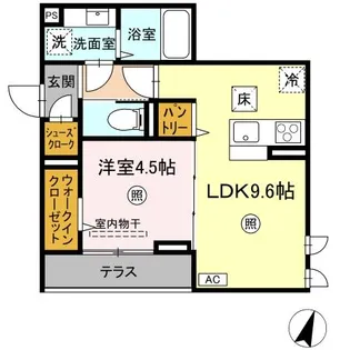 レーヴ・ウェル松代【1階】の間取り