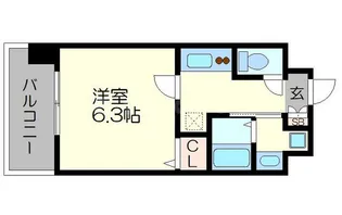 アスヴェル京都堀川高辻【5階】の間取り