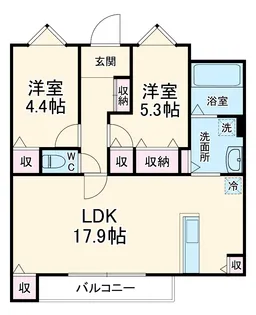 アステリア【202号室】の間取り