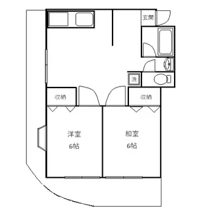 トパーズハイツ【205号室】の間取り