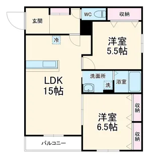 アステリア【301号室】の間取り