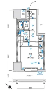 LEXE横濱関内【9階】の間取り