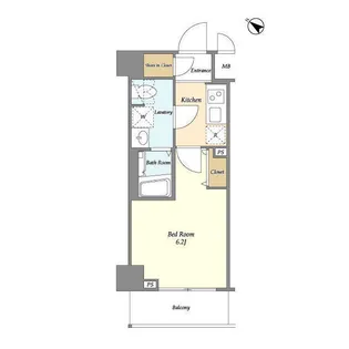Rising Place川崎二番館【8階】の間取り