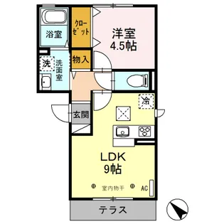 プレミストⅡ【102号室】の間取り