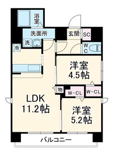 Z・R東別院【8階】の間取り