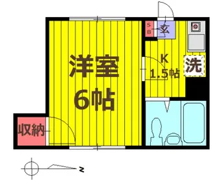 昭建コーポ【202号室】の間取り
