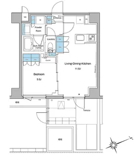 ルフォンプログレ中野坂上【5階】の間取り