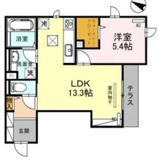 アルデバラン〜新高【1階】の間取り