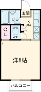 久保田ハイツ1号館【207号室】の間取り