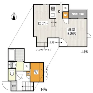 CB蓮田リーリエ【2階】の間取り