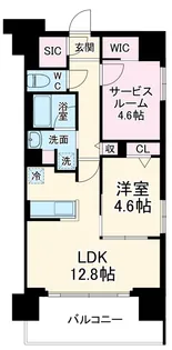 ハビテ本厚木【7階】の間取り