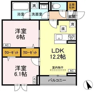 Auspicious House【301号室】の間取り