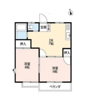 クレールハイム【1A号室】の間取り