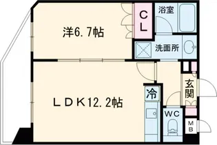ドルチェ千歳船橋【603号室】の間取り