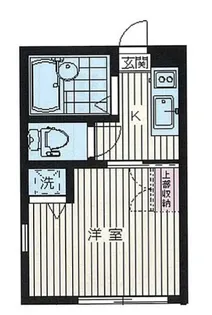 プロスパーマンション鷺宮【201号室】の間取り