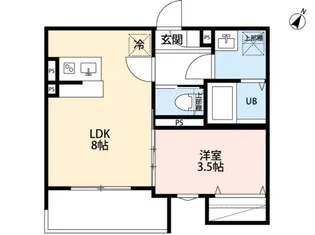 robot home 東所沢Ⅴ【202号室】の間取り