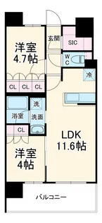 RJRプレシア川口【3階】の間取り