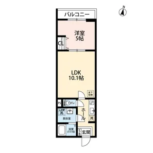 エクセラン柴崎町【2階】の間取り