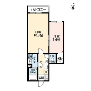 エクセラン柴崎町【3階】の間取り