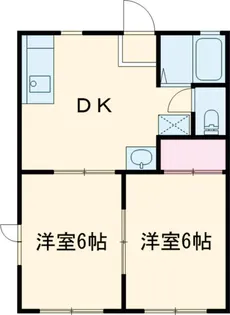 ヴィラリエゾンC【101号室】の間取り