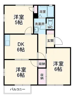 グランドール華蔵寺A 【202号室】の間取り