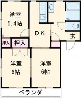 ラフィーネB【1階】の間取り