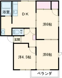 サニーウェル【1階】の間取り