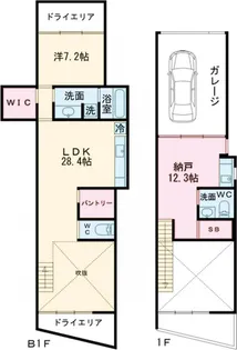 セイル学芸大学【101号室】の間取り