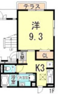 ソレイユコートⅠ【2階】の間取り