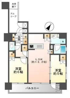 レ・ジェイド豊田マスターヒルズ【704号室】の間取り
