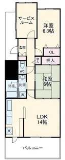 フォレストコート【4階】の間取り