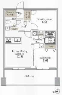 プライマル町屋【602号室】の間取り