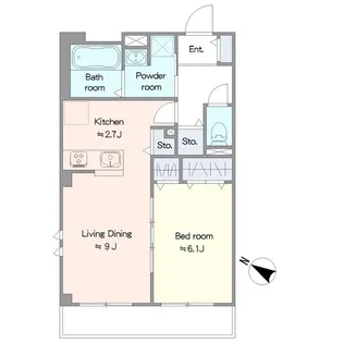 イーストIM【1階】の間取り
