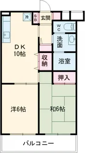 メゾンディボワール【303号室】の間取り