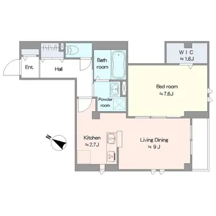 イーストIM【2階】の間取り