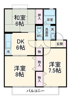 ドミール神田 参番館【1階】の間取り