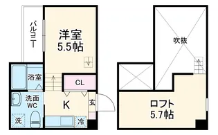 Rich hill SUWA【202号室】の間取り