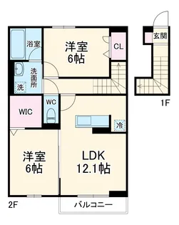 Orto Sole(オルト ソレ)【202号室】の間取り