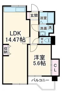 メゾン・TAKEUCHI Ⅰ【A-5号室】の間取り