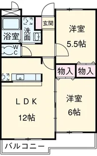 ベルドミール葵22【4階】の間取り