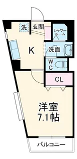 メゾン・TAKEUCHI Ⅰ【A-6号室】の間取り