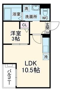 Jack kamishigeharaⅠ【1階】の間取り
