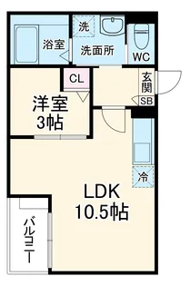 Jack kamishigeharaⅠ【2階】の間取り