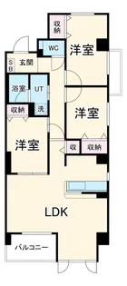 コルティーレマルフク【1階】の間取り