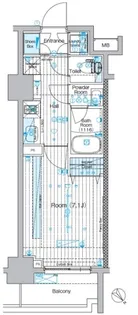 フュージョナル上十条 【7階】の間取り